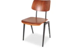 Clearance Eetkamerstoel Zwart metaal HH-90.000 Eetkamerstoelen