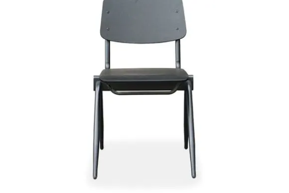 Outlet Eetkamerstoel Zwart TX-85.001 Solid Eetkamerstoelen