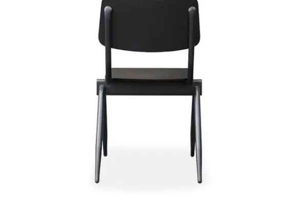 Outlet Eetkamerstoel Zwart TX-85.001 Solid Eetkamerstoelen