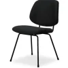Outlet Eetkamerstoel Zwart ZM-88.018 Bello Eetkamerstoelen
