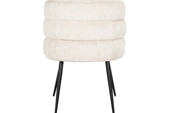 Hot Eetstoel 212319 Beige Chenille Stella Eetkamerstoelen
