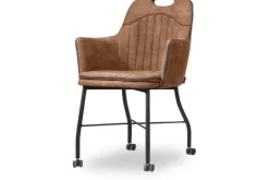 Hot Eetstoel cognac Daira Eetkamerstoelen
