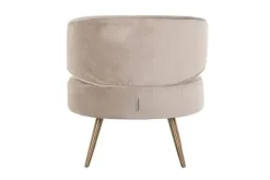 Fauteuil 211049 Khaki Velvet Hazel Ronde Fauteuils