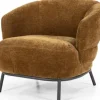 Clearance Fauteuil - mosterd Safari | 95898 David Ronde Fauteuils