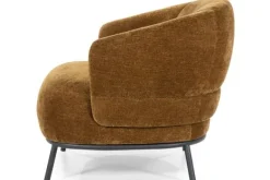 Clearance Fauteuil - mosterd Safari | 95898 David Ronde Fauteuils