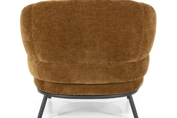 Clearance Fauteuil - mosterd Safari | 95898 David Ronde Fauteuils