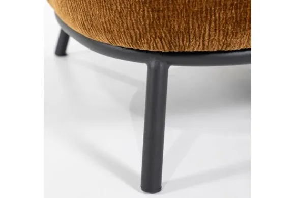 Clearance Fauteuil - mosterd Safari | 95898 David Ronde Fauteuils