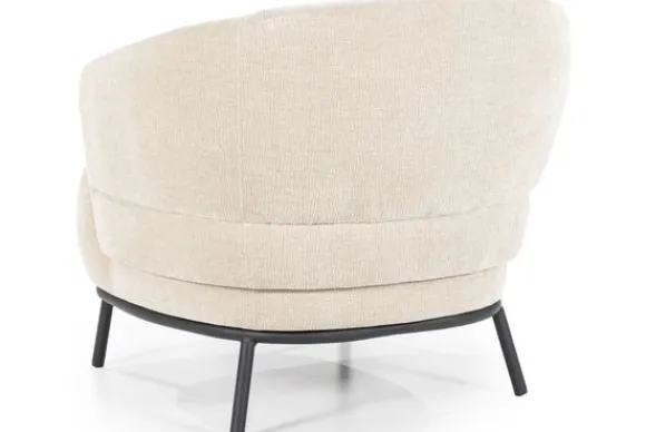 Hot Fauteuil - taupe Safari | 95897 David Ronde Fauteuils