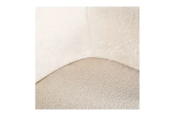 Outlet Fauteuil 211058 White Chenille Venus Ronde Fauteuils