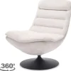 Hot Fauteuil Almond White Marano Draaifauteuils