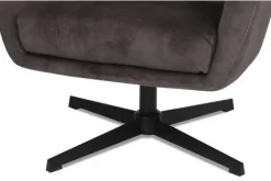 Clearance Fauteuil Antraciet CM-55.000 Toby Draaifauteuils
