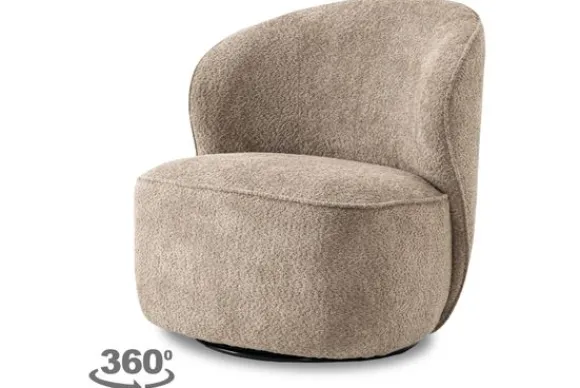 Sale Fauteuil Beige Belvi Draaifauteuils