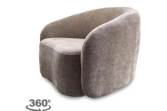 Discount Fauteuil Beige Castro Draaifauteuils
