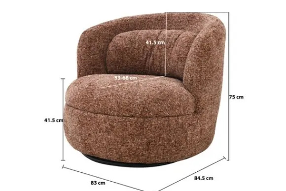 Discount Fauteuil Bordeaux Britt Draaifauteuils