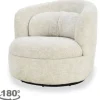 Hot Fauteuil Cream Britt Draaifauteuils
