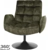 Sale Fauteuil Dark Green Tropea Draaifauteuils