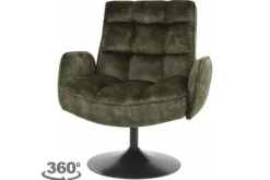 Sale Fauteuil Dark Green Tropea Draaifauteuils