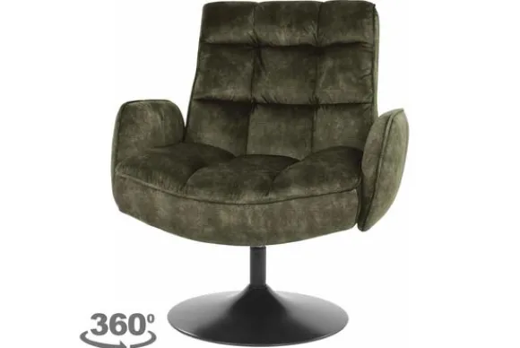 Sale Fauteuil Dark Green Tropea Draaifauteuils