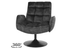 Online Fauteuil Dark Grey Tropea Draaifauteuils