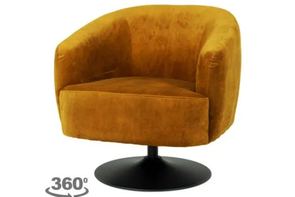 Discount Fauteuil Gold Barga Ronde Fauteuils|Draaifauteuils