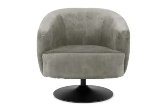 Online Fauteuil Grey Barga Ronde Fauteuils|Draaifauteuils