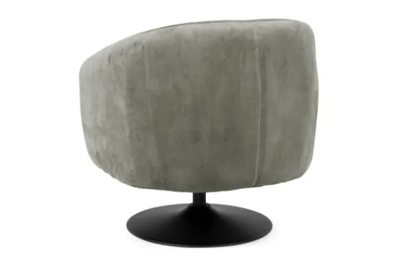 Online Fauteuil Grey Barga Ronde Fauteuils|Draaifauteuils