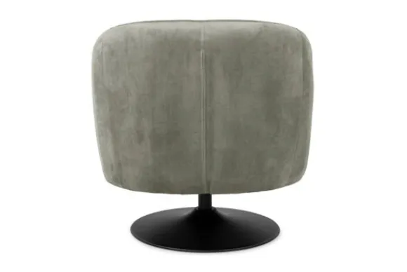 Online Fauteuil Grey Barga Ronde Fauteuils|Draaifauteuils