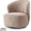 New Fauteuil Old Pink Belvi Draaifauteuils