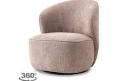 New Fauteuil Old Pink Belvi Draaifauteuils