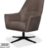 Online Fauteuil Taupe CM-55.028 Tod Draaifauteuils