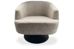 Clearance Fauteuil White-Grey Barga Draaifauteuils