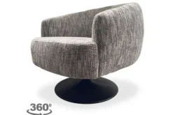 Clearance Fauteuil White-Grey Barga Draaifauteuils