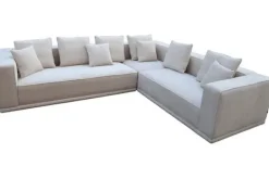 Hoekbank 212308 Beige Chenille Lusso Hoekbanken