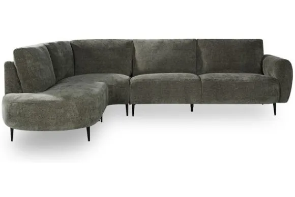 Best Hoekbank Hunter GA-80.163 Milano Ronde Banken|Loungebanken