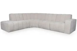 Outlet Hoekbank Naturel Elite GA-80.017 Vitoro Ronde Banken|Loungebanken