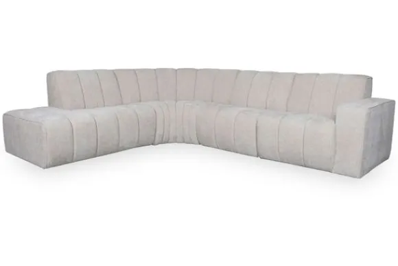 Outlet Hoekbank Naturel Elite GA-80.017 Vitoro Ronde Banken|Loungebanken