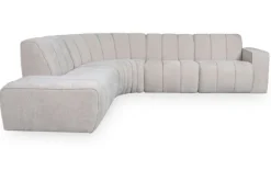 Outlet Hoekbank Naturel Elite GA-80.017 Vitoro Ronde Banken|Loungebanken