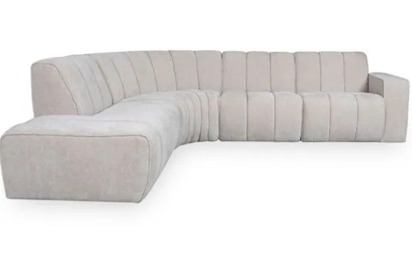 Outlet Hoekbank Naturel Elite GA-80.017 Vitoro Ronde Banken|Loungebanken