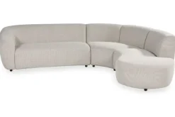 Sale Hoekbank Naturel GA-80.221 Florence Ronde Banken|Loungebanken
