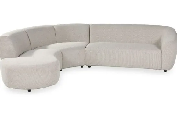 Hot Hoekbank Naturel GA-80.219 Florence Ronde Banken|Loungebanken