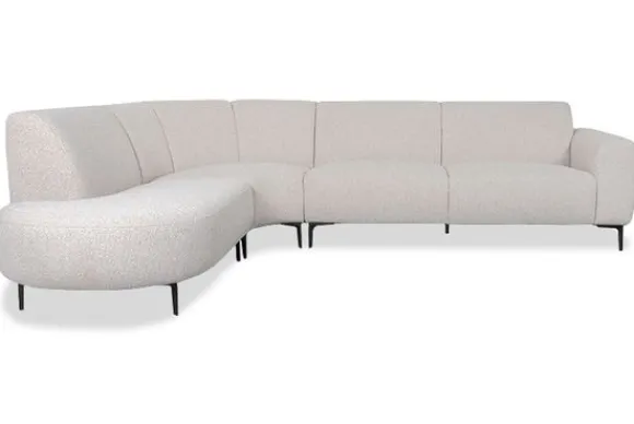 Discount Hoekbank Naturel GA-80.217 Mauro Ronde Banken|Loungebanken