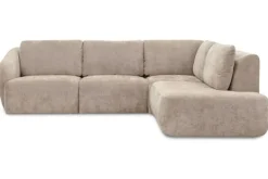 Clearance Hoekbank Naturel MB-67.011 Matteo Ronde Banken|Loungebanken