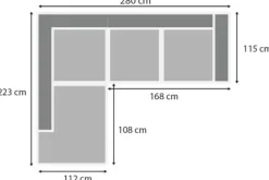 Hot Hoekbank stof Sino 102 Mia Loungebanken|Hoekbanken