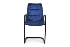 Hot Keukenstoel velvet blue Knus Eetkamerstoelen