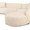 Outlet Loungebank 213987 Beige Angora Pandora Loungebanken|Hoekbanken