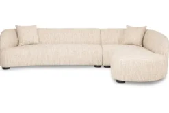 Outlet Loungebank 213987 Beige Angora Pandora Loungebanken|Hoekbanken