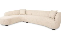 Clearance Loungebank 213986 Beige Angora Pandora Loungebanken|Hoekbanken