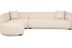 Clearance Loungebank 213986 Beige Angora Pandora Loungebanken|Hoekbanken