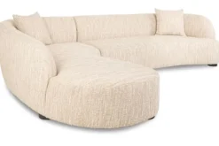 Clearance Loungebank 213986 Beige Angora Pandora Loungebanken|Hoekbanken