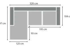 New Loungebank stof Tokio 710 Amarillo Loungebanken